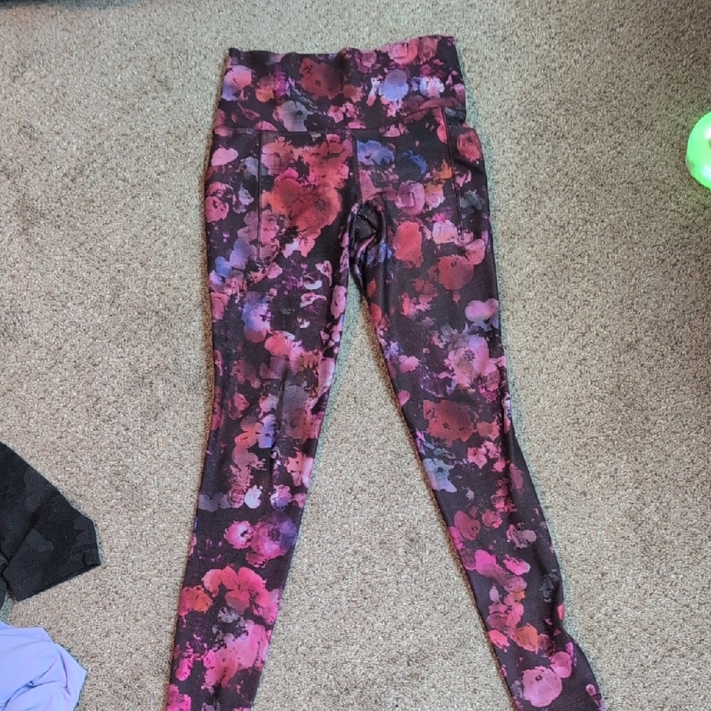 Floral Print Kids Leggings